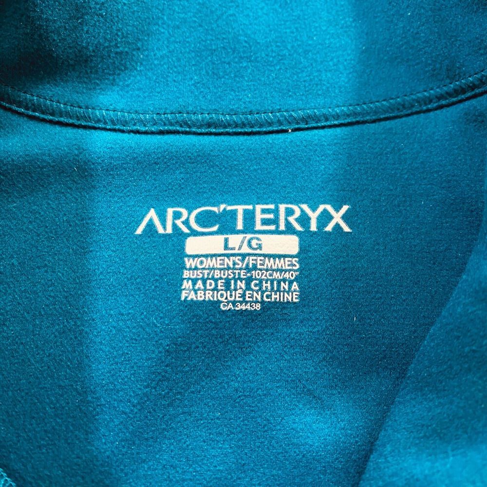 Arcteryx Womens Covert Cardigan Size L Polartec Fleece Full Zip Midweight Blue - Picture 9 of 12